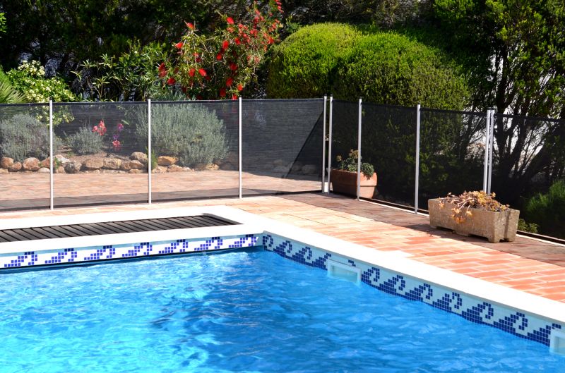 Pool Safety Fence Secured